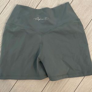 SOLD Alphalete shorts! Size S. Blue/green color. Worn once.